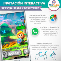 Zelda Link – Invitación Interactiva de Cumpleaños para WhatsApp