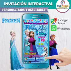 Frozen, Elsa y Ana – Invitación Interactiva de Cumpleaños para WhatsApp
