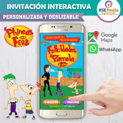 Phineas y Ferb – Invitación Interactiva de Cumpleaños para WhatsApp