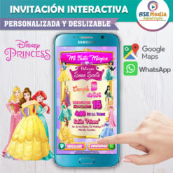 Princesas Disney – Invitación Interactiva de Cumpleaños para WhatsApp