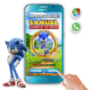 Sonic – Invitación Interactiva de Cumpleaños para WhatsApp