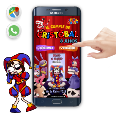 The Amazing Digital Circus – Invitación Interactiva de Cumpleaños para WhatsApp
