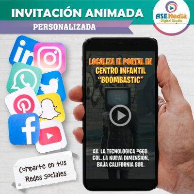 Minecraft – Video Invitación Animada de Cumpleaños para WhatsApp