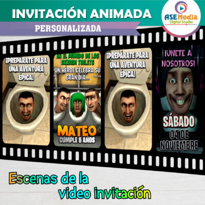 Minecraft – Video Invitación Animada de Cumpleaños para WhatsApp