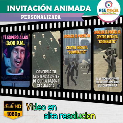 Minecraft – Video Invitación Animada de Cumpleaños para WhatsApp