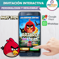 Niña Astronauta – Invitación Interactiva de Cumpleaños para WhatsApp