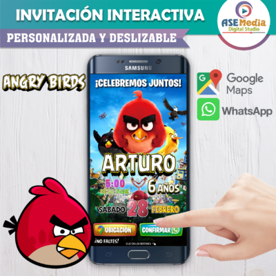 Niña Astronauta – Invitación Interactiva de Cumpleaños para WhatsApp