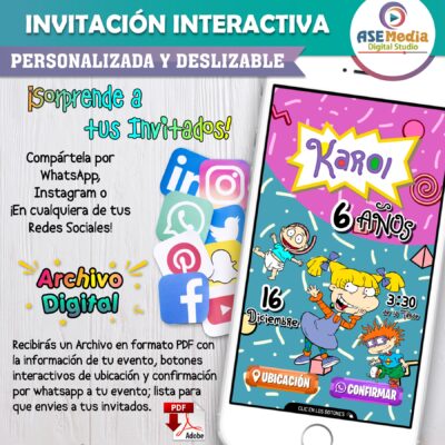 Bebés Llorones – Invitación Interactiva de Cumpleaños para WhatsApp