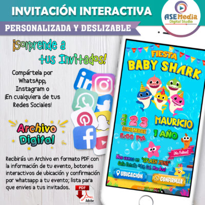 Bob Esponja – Invitación Interactiva de Cumpleaños para WhatsApp