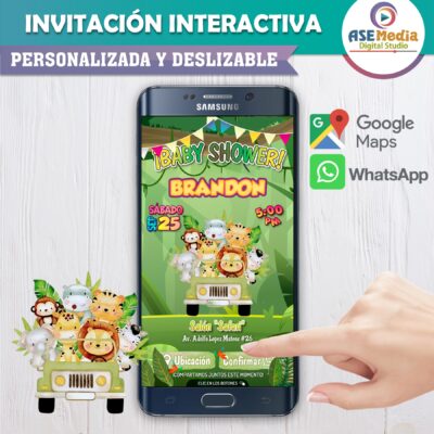 Baby Shower Morado y Lila – Invitación Interactiva para WhatsApp