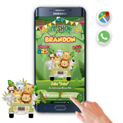 Baby Shower Animalitos – Invitación Interactiva para WhatsApp