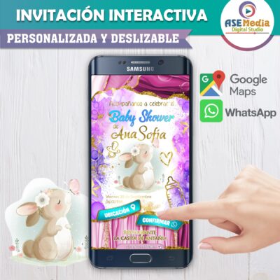 Mi Baby Shower con Winnie Pooh 02 – Invitación Interactiva para WhatsApp