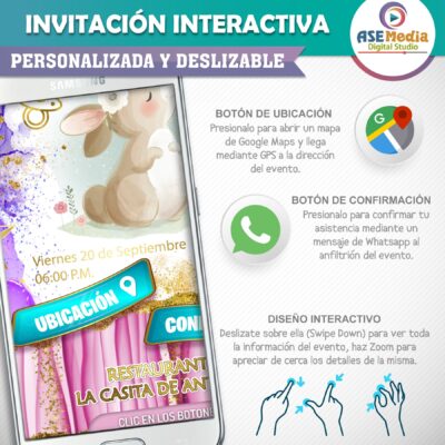 Mi Baby Shower con Winnie Pooh 02 – Invitación Interactiva para WhatsApp