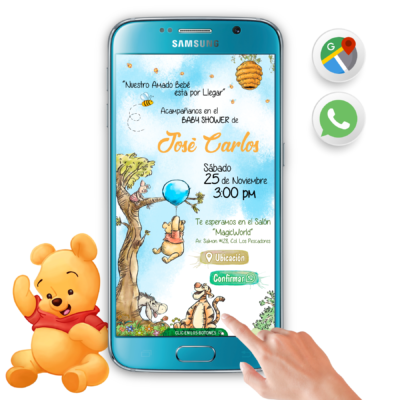 Mi Baby Shower con Winnie Pooh 03 – Invitación Interactiva para WhatsApp