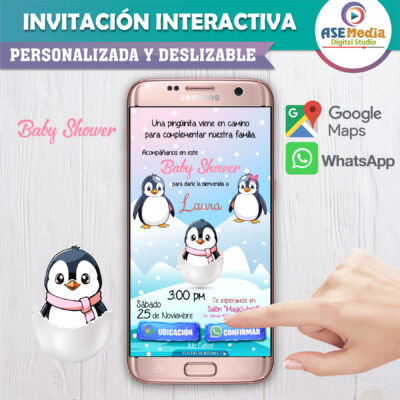 Baby Shower, Animalitos de la Selva – Invitación Interactiva para WhatsApp