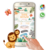 Baby Shower, Animalitos de la Selva – Invitación Interactiva para WhatsApp