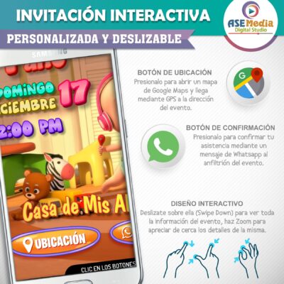 Looloo Kids – Invitación Interactiva de Cumpleaños para WhatsApp