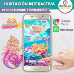 Barbie Rosa – Invitación Interactiva de Cumpleaños para WhatsApp
