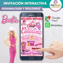 Barbie Piscina – Invitación Interactiva de Cumpleaños para WhatsApp