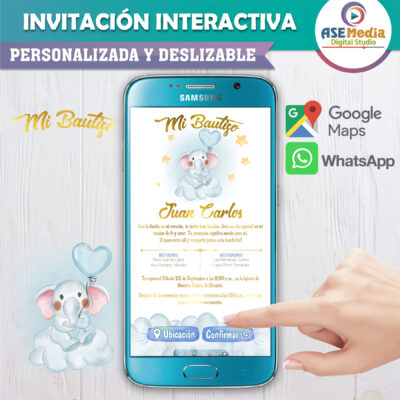 Mi Bautizo con Winnie Pooh – Invitación Interactiva para WhatsApp