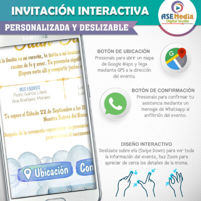 Mi Bautizo con Winnie Pooh – Invitación Interactiva para WhatsApp