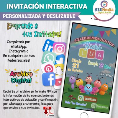 Capybara – Invitación Interactiva de Cumpleaños para WhatsApp