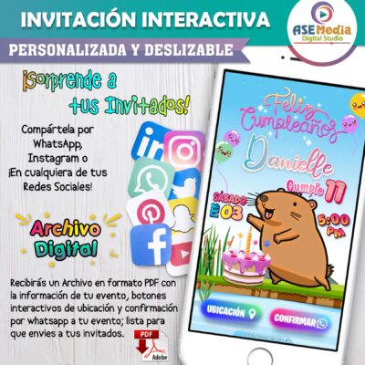 Cumpleaños Casino – Invitación Interactiva de Cumpleaños para WhatsApp