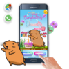 Capybara – Invitación Interactiva de Cumpleaños para WhatsApp