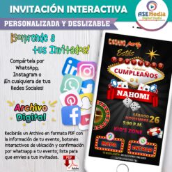 La Cenicienta 02 – Invitación Interactiva de Cumpleaños para WhatsApp