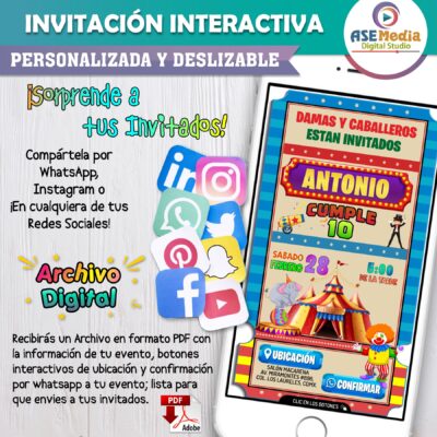 Mi Cumpleaños Floral – Invitación Interactiva de Cumpleaños para WhatsApp