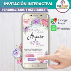 Mi Cumpleaños Rose Gold – Invitación Interactiva de Cumpleaños para WhatsApp