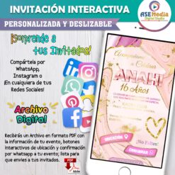 Mi Cumpleaños Elegante – Invitación Interactiva de Cumpleaños para WhatsApp