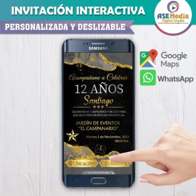Demon Slayer – Invitación Interactiva de Cumpleaños para WhatsApp