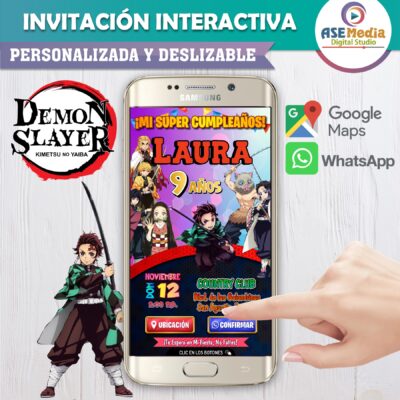 Descendientes – Invitación Interactiva de Cumpleaños para WhatsApp