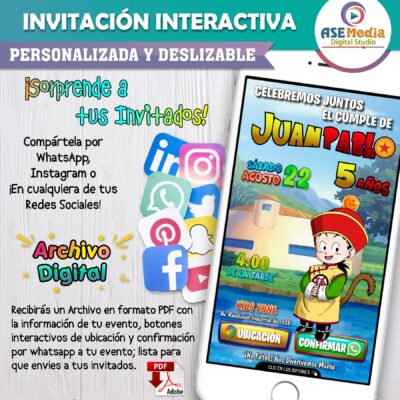 Cumpleaños Feria – Invitación Interactiva de Cumpleaños para WhatsApp
