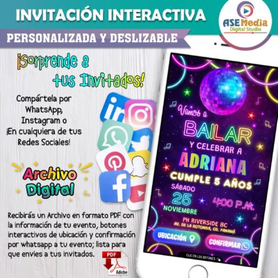 Fútbol Club América- Invitación Interactiva de Cumpleaños para WhatsApp