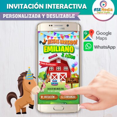 Vaquita – Invitación Interactiva de Cumpleaños para WhatsApp