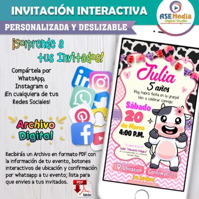 Harry Potter Hermione 02 – Invitación Interactiva de Cumpleaños para WhatsApp