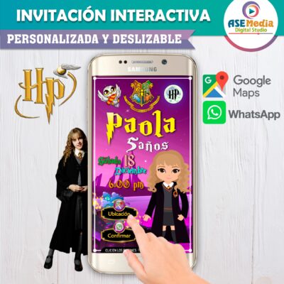 Harry Potter – Invitación Interactiva de Cumpleaños para WhatsApp