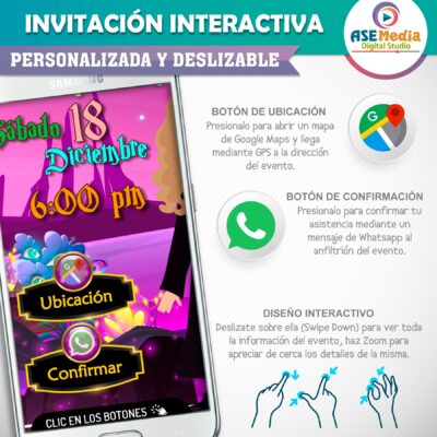 Harry Potter – Invitación Interactiva de Cumpleaños para WhatsApp