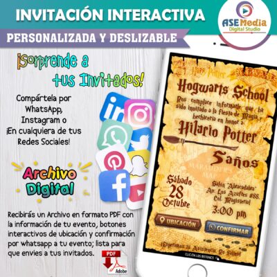 Hello Kitty y Amigos – Invitación Interactiva de Cumpleaños para WhatsApp