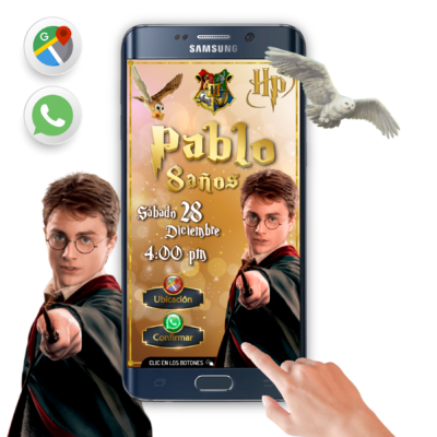 Harry Potter – Invitación Interactiva de Cumpleaños para WhatsApp