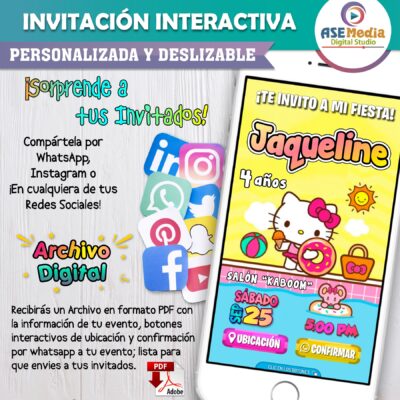 Lilo y Stitch – Invitación Interactiva de Cumpleaños para WhatsApp