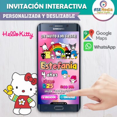 Kirby – Invitación Interactiva de Cumpleaños para WhatsApp