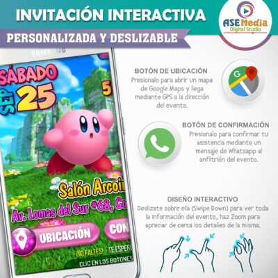 Hello Kitty en Piscina – Invitación Interactiva de Cumpleaños para WhatsApp