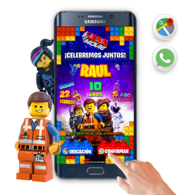 LEGO La Pelicula – Invitación Interactiva de Cumpleaños para WhatsApp