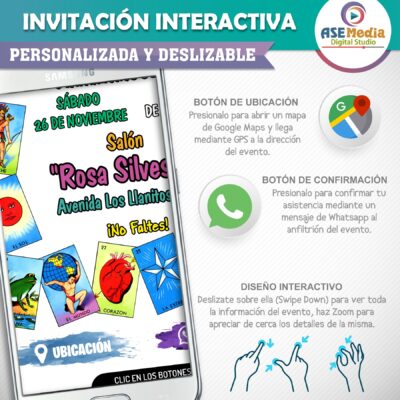Luli Pampin- Invitación Interactiva de Cumpleaños para WhatsApp