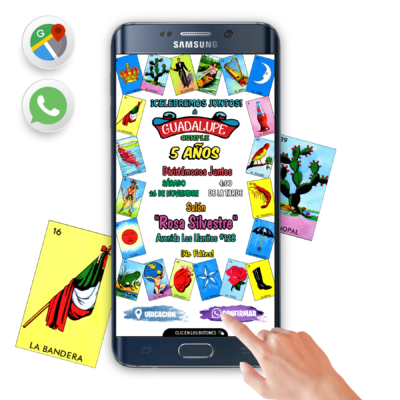 Lotería Mexicana – Invitación Interactiva de Cumpleaños para WhatsApp