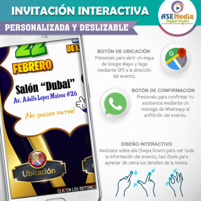 Mickey Mouse Rey – Invitación Interactiva de Cumpleaños para WhatsApp