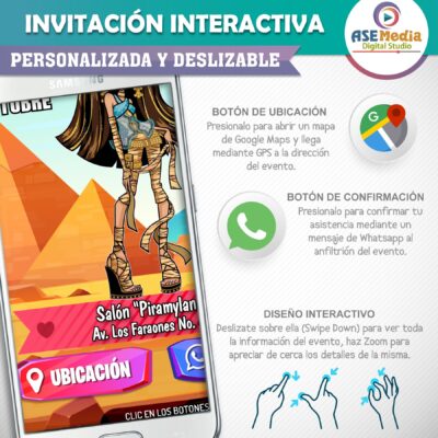 Monster Inc – Invitación Interactiva de Cumpleaños para WhatsApp